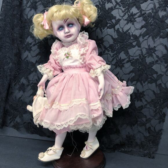 OOAK Creepy Odd 17” Haunted Ghost Undead Scary Halloween Horror Art Doll - Picture 9 of 13